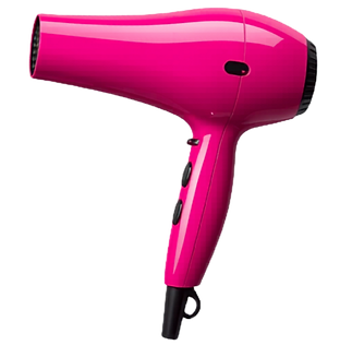 Bright pink hairdryer
